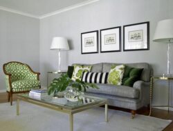 Green And Silver Living Room