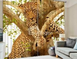 Leopard Curtains For Living Room