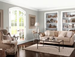 Behr Graceful Gray Living Room