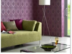 Green And Plum Living Room