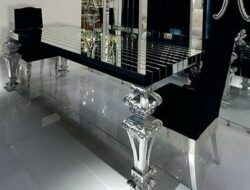 Black Glass Living Room Table