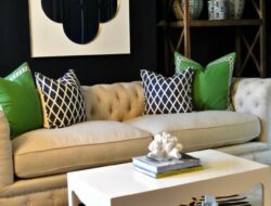 Navy And Emerald Green Living Room