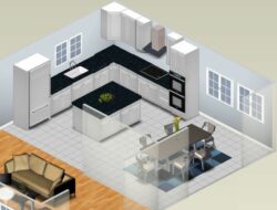 L Shaped Kitchen Living Room