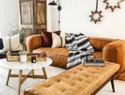 Leather Bench Living Room
