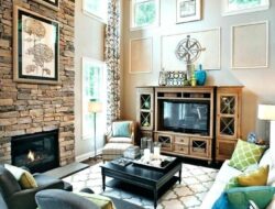 Two Story Living Room Design