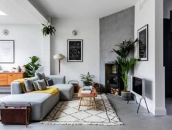 Grey Retro Living Room