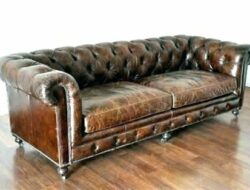 Distressed Leather Living Room Furniture