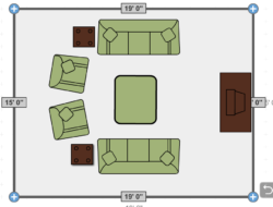 Living Room Layout 2 Sofas