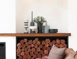 Living Room Log Storage Ideas