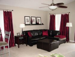 Black Brown And Red Living Room