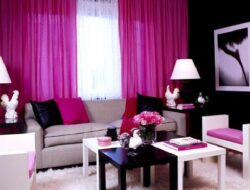 Hot Pink Living Room Set