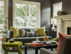 Lime Green Accents Living Room