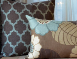 Blue And Brown Pillows For Living Room
