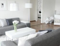 White And Gray Living Room Furniture