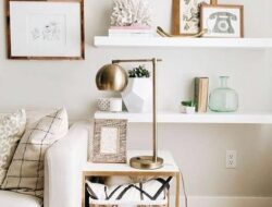 How To Decorate Floating Shelves In Living Room