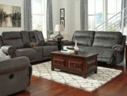 Austere Gray Reclining Living Room Set