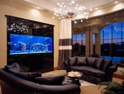 Living Room Wall Fish Tank