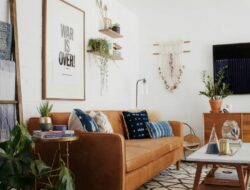Bohemian Mid Century Modern Living Room