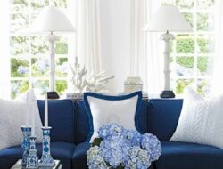 Navy Blue And White Living Room Color Scheme