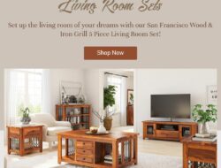 Rustic Wood Living Room Furniture Sets
