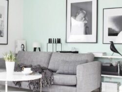 Mint And Grey Living Room