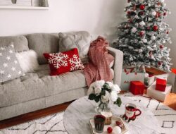 Red Ornaments Living Room Uk