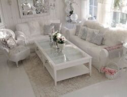 Silver And White Living Room Accessories