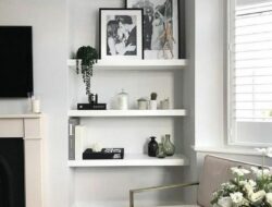 Minimalist Living Room Shelves