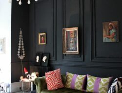 Olive Green And Black Living Room