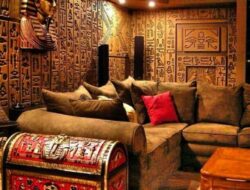 Egyptian Inspired Living Room