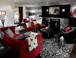 Red Black And Silver Living Room Ideas