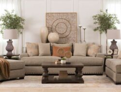 Nailhead Trim Living Room Furniture