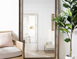 Leaning Mirror Living Room