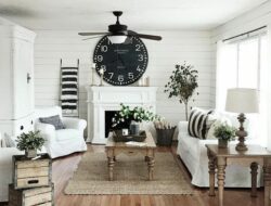 White Farmhouse Living Room Furniture
