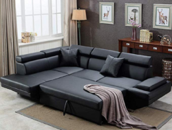 Leather Sleeper Sofa Living Room Sets