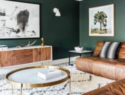 Living Room Dark Green Furniture