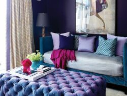 Royal Blue And Purple Living Room