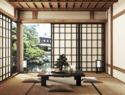 Japanese Inspired Living Room Interior Design