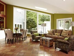 Terracotta Tile Living Room