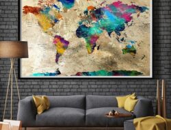 World Map Living Room