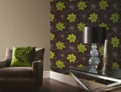 Lime Green Living Room Wallpaper