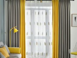 Gray And Yellow Curtains For Living Room