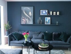 Warm Blue Living Room