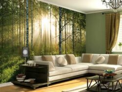 Forest Wallpaper Living Room