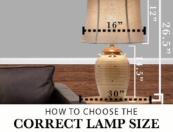 How Tall Should Living Room Table Lamps Be