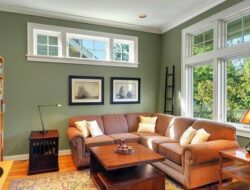 Brown And Sage Living Room