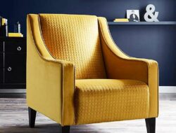 Living Room Mustard Chair