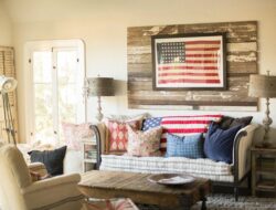 American Flag Themed Living Room