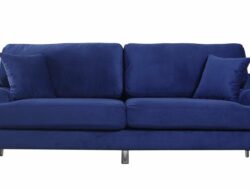 Ultra Modern Plush Velvet Living Room Sofa
