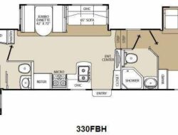 5th Wheel With Front Living Room And Bunkhouse